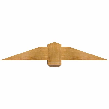 Ekena Millwork Eugene Rough Sawn Timber Gable Bracket, Western Red Cedar, 48"W x 8"H x 6"D x 6"F, 4/12 Pitch GBW048X08X0606EUG00RWR